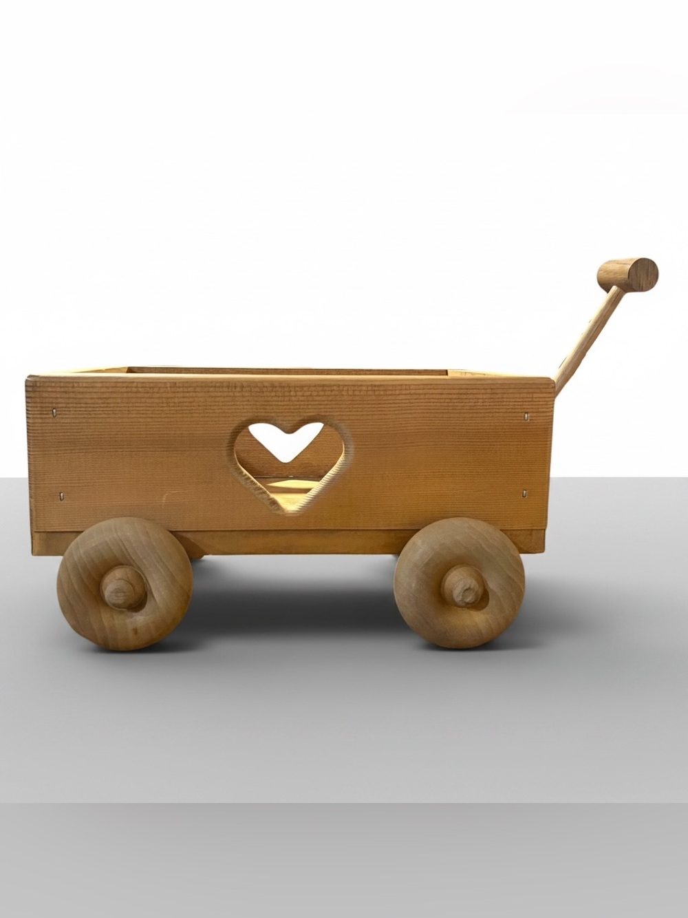 Farmhouse Rustic Home Decor: Wooden Wagon 10" x 6" x 5"